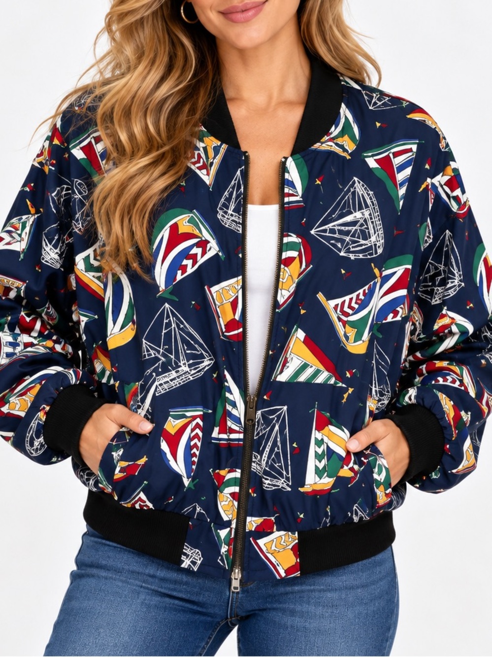 Vintage "The Shell Game" Reversible Cotton Jacket